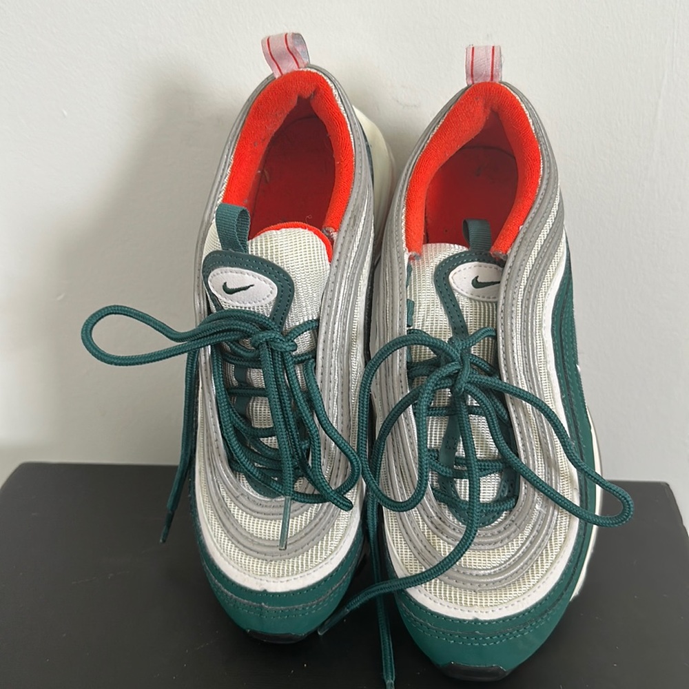 Nike Air Max-Green, Gray and Orange